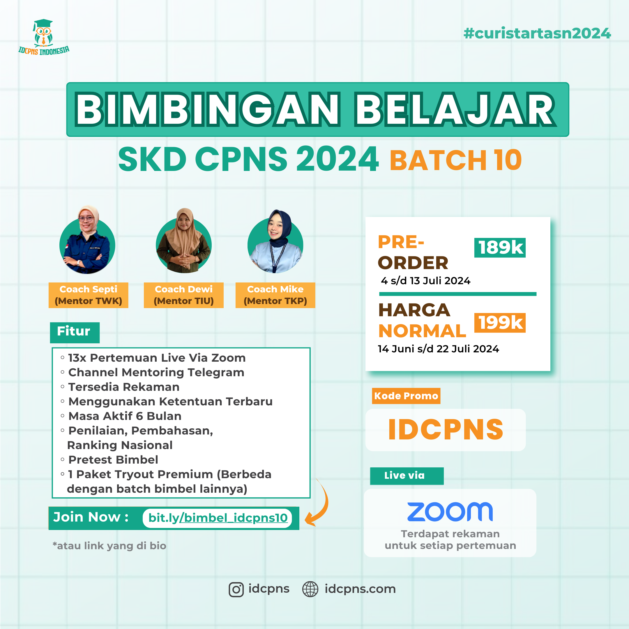 Bimbel Tryout CPNS, Soal Tes CPNS & Kedinasan - IDCPNS